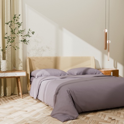 Постельное бельё дуэт «Этель» Grey sky, мако-сатин