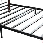 Кровать AT-803 (осн.металл)160х200 см, Красный дуб/Чёрный - Фото 3