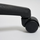 Кресло офисное СН747, с подлокотниками, на колёсиках, флок, цвет серый 29 - Фото 9