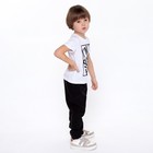 Брюки детские, цвет чёрный, рост 110 см - фото 25350602