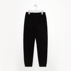 Брюки детские, цвет чёрный, рост 110 см - фото 25350605