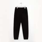 Брюки детские, цвет чёрный, рост 110 см - фото 25350606