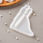 Силиконовый молд для леденцов и шоколада «Свадьба», 12,5×9 см, цвет прозрачный - Фото 3
