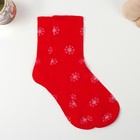 Подарок носки с принтом в банке "Тому, кто плохо себя вёл" (мужские, "Снежинки") - фото 7982464