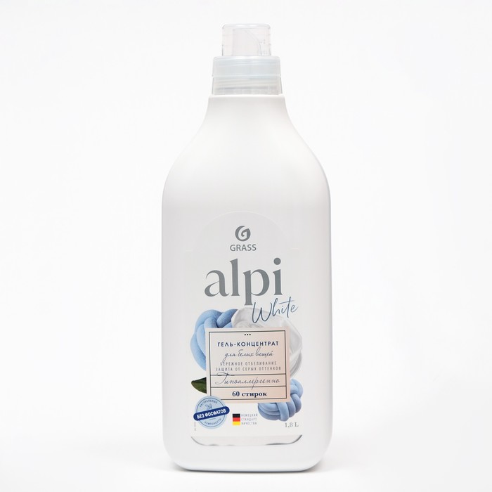Концентрированное жидкое средство для стирки, Alpi white gel 1,8л
