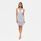 Сорочка женская MINAKU: Light touch цвет серебро, размер 46 - фото 2778276