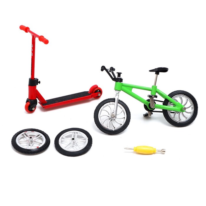 Набор пальчиковых игрушек «Экстремал», фингербайк, пальчиковый самокат, МИКС, в пакете 56403