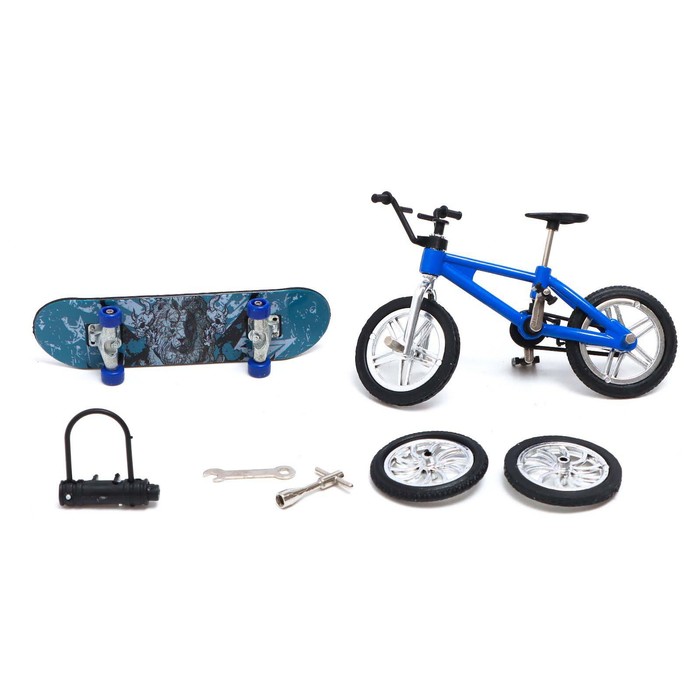 Набор пальчиковых игрушек «Экстремал», фингербайк, пальчиковый самокат, МИКС, в пакете 56403