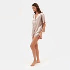 Пижама (сорочка, шорты) женская MINAKU: Light touch цвет бежевый, р-р 48 - Фото 3