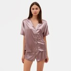 Пижама (сорочка, шорты) женская MINAKU: Light touch цвет фиолетовый, р-р 42 - Фото 4