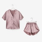 Пижама (сорочка, шорты) женская MINAKU: Light touch цвет фиолетовый, р-р 42 - Фото 6