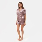 Пижама (сорочка, шорты) женская MINAKU: Light touch цвет фиолетовый, р-р 48 - Фото 2