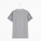 Футболка поло для мальчика, цвет серый/принт микс, рост 146 см - фото 21759079