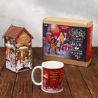 Подарочный набор: чайный домик и кружка «Зима-время для горячего чая» - фото 3927970