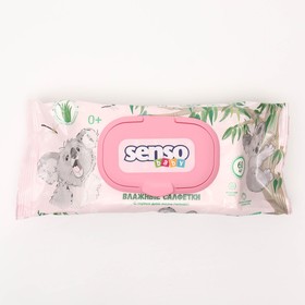 Салфетки влажные для детей "SENSO BABY" КОАЛА, 60 шт