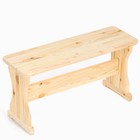 Лавка деревянная из хвои, 90 х 30 х 45 см, для бани и дачи, нагрузка до 150 кг, садовая - фото 25321837