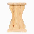 Лавка деревянная из хвои, 90 х 30 х 45 см, для бани и дачи, нагрузка до 150 кг, садовая - фото 25321839