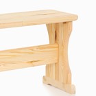 Лавка деревянная из хвои, 90 х 30 х 45 см, для бани и дачи, нагрузка до 150 кг, садовая - фото 25321840