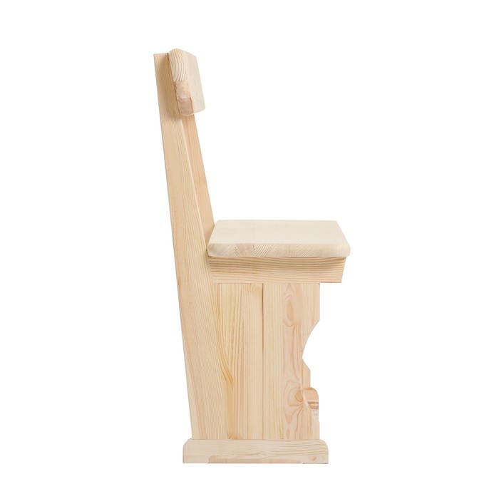 Скамейка деревянная из хвои со спинкой, 130 х 31 см, для бани и дачи, нагрузка до 120 кг - фото 1886921559