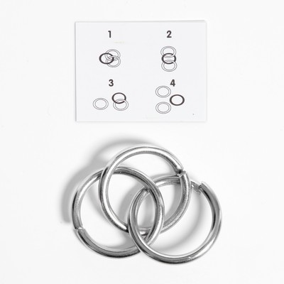 Головоломка металлическая «Прокачай мозги», МИКС