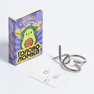 Головоломка металлическая «Прокачай мозги», МИКС