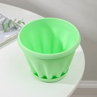 Горшок для цветов с поддоном «Знатный», 1 л, d=14 см, зелёный - Фото 3