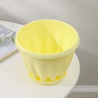 Горшок для цветов с поддоном «Знатный», 2 л, d=18 см, жёлтый - Фото 3