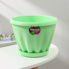 Горшок для цветов с поддоном «Знатный», 2 л, d=18 см, зелёный - Фото 6