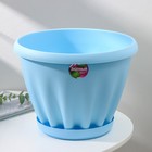 Горшок для цветов с поддоном «Знатный», 6,7 л, d=27 см, голубой - Фото 5