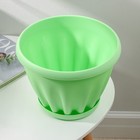 Горшок для цветов с поддоном «Знатный», 6,7 л, d=27 см, зелёный - Фото 2