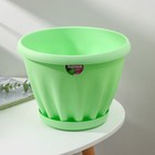 Горшок для цветов с поддоном «Знатный», 6,7 л, d=27 см, зелёный - Фото 5