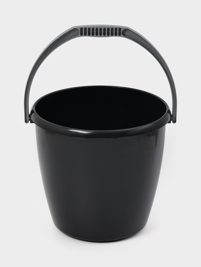 Ведро хозяйственное «Удачное.Эконом», 10 л, пластик, чёрное
