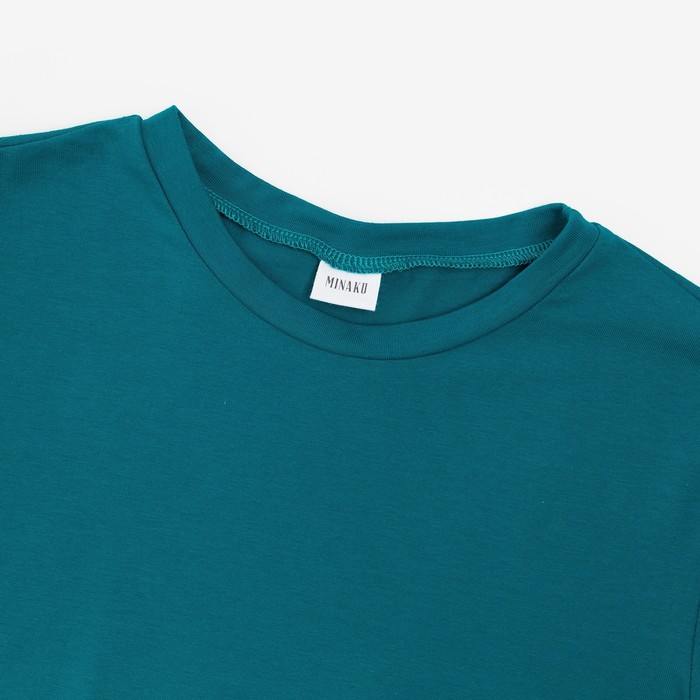 Лонгслив женский MINAKU: Basic line цвет изумруд, размер 48 56424