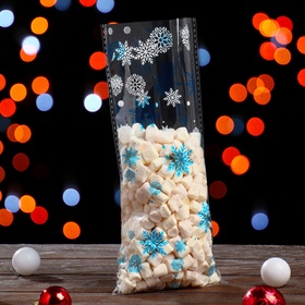 Пакет подарочный новогодний, для сладких подарков, 13?27 см (комплект 100 шт)