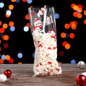 Пакет подарочный новогодний, для сладких подарков, 13?27 см±1 см (комплект 100 шт)