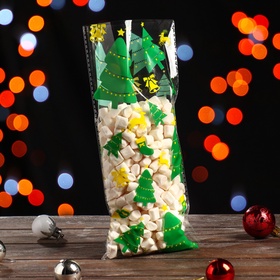 Пакет подарочный новогодний, для сладких подарков, 13?27 см±1 см (комплект 100 шт)