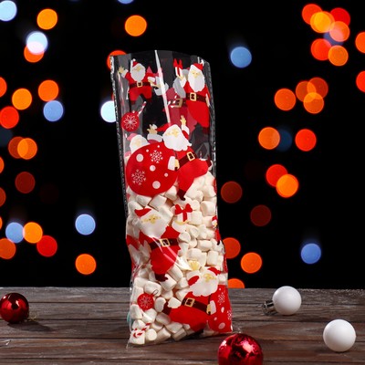 Пакет подарочный новогодний, для сладких подарков, 13×27 см