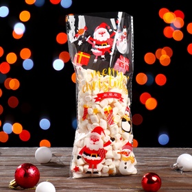 Пакет подарочный новогодний, для сладких подарков, 13?27 см±1 см (комплект 100 шт)
