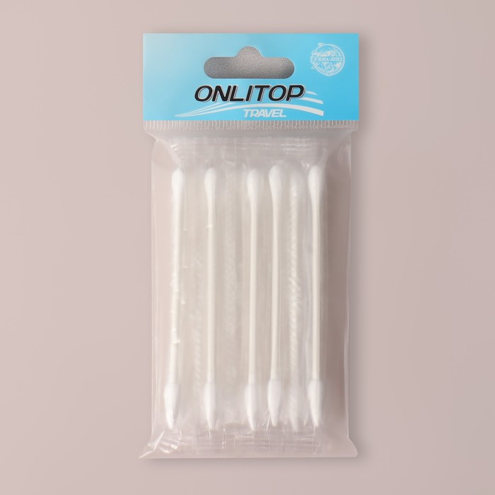 Ватные палочки, двухсторонние, 20 шт, в индивидуальной упаковке, цвет белый - фото 1891364248