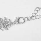 Колье «Кольцо» асимметрия, цвет белый в серебре, 35 см 9075203