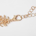 Колье «Кольцо» асимметрия, цвет белый в золоте, 35 см - фото 52911271