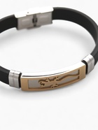 Браслет унисекс «Стиль» саламандра, цвет чёрный с серебряно-золотым, 20.5 см - Фото 2