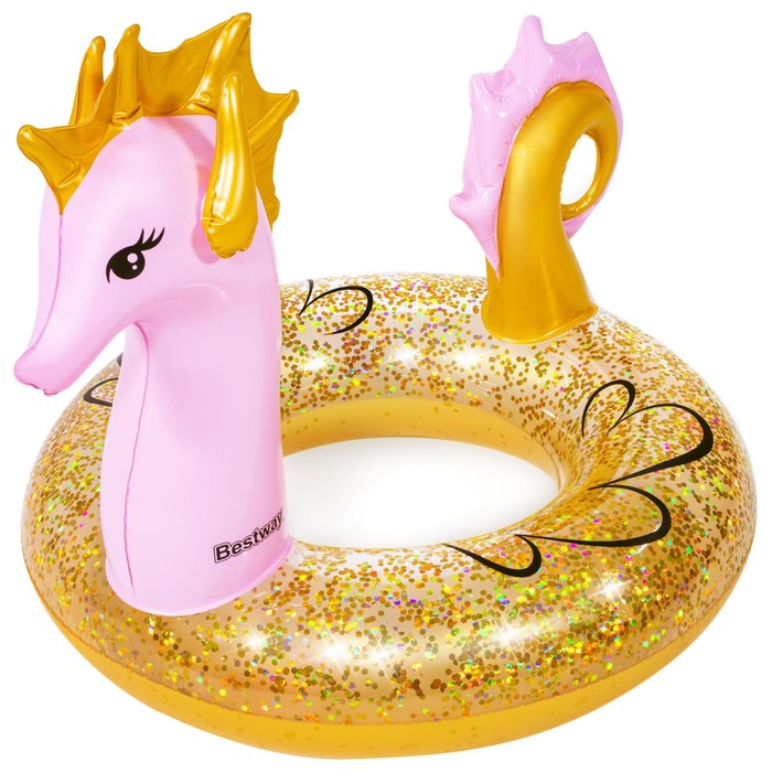 Круг для плавания Glitter Seahorse Swim Ring, 115 х 104 см, 36305 - фото 1911799959