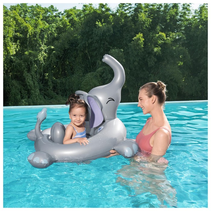 Лодочка надувная Funspeakers Elephant Baby Boat, 96.5 х 84 см, со встроенным динамиком, 34152 - фото 1911799967