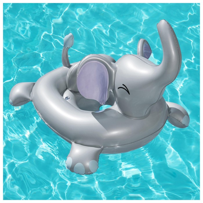 Лодочка надувная Funspeakers Elephant Baby Boat, 96.5 х 84 см, со встроенным динамиком, 34152 - фото 1911799968