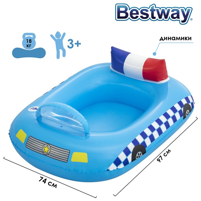 {{productViewItem.photos[photoViewList.activeNavIndex].Alt || productViewItem.photos[photoViewList.activeNavIndex].Description || 'Лодочка надувная Funspeakers Police Car Baby Boat, 97 x 74 см, со встроенным динамиком, 34153'}}