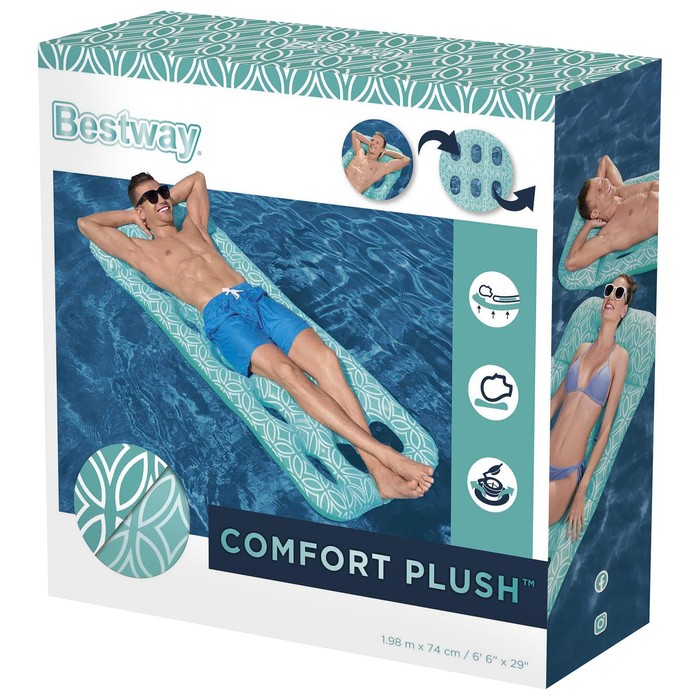 Матрас для плавания Comfort Plush, 198 х 74 см, 43550 - фото 1914087473
