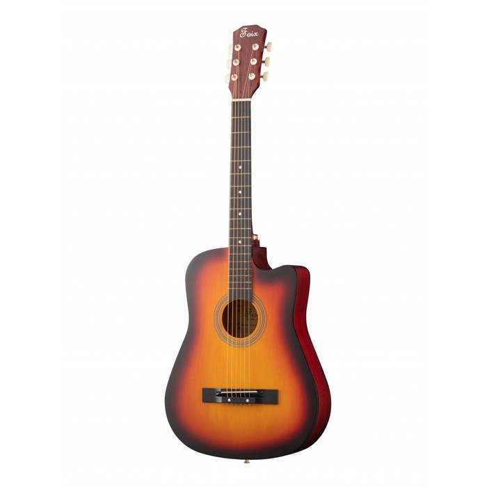 Акустическая гитара Foix FFG-3810C-SB, с вырезом, санберст - Фото 1