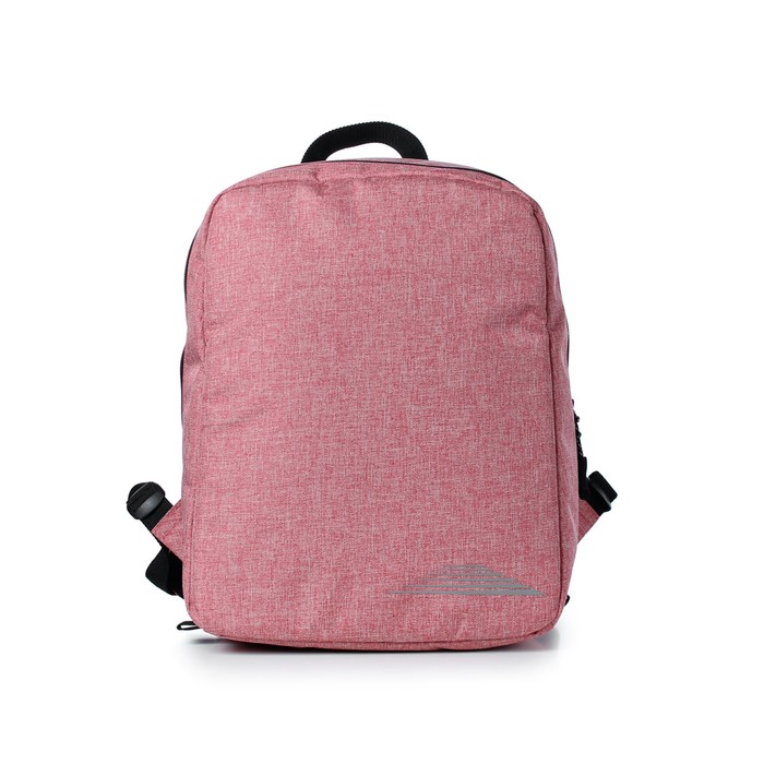 Рюкзак, отдел на молнии, цвет коралловый 27,5х37х11,2см - Фото 1