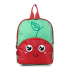 Рюкзак детский, отдел на молнии, цвет салатовый/красный 23х29х7,5см - Фото 1